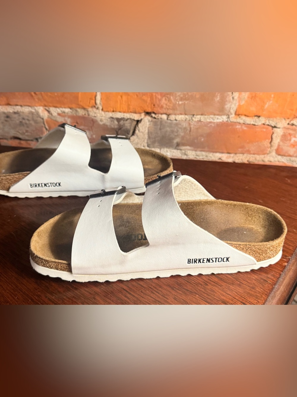Birkenstock Arizona White Sandals EU 38 US 7–7.5 - Picture 2 of 9